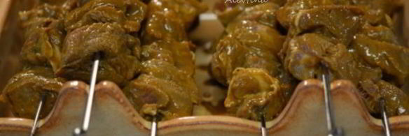 свиной шашлык с чили маринадом и горчицей