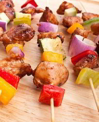 Свиные шашлыки на гриле в лаймовом маринаде