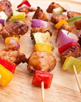 Свиные шашлыки на гриле в лаймовом маринаде