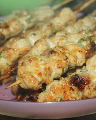 Тайские шашлычки из свинины на мангале