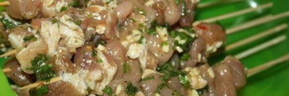 тайские шашлычки из свинины на мангале