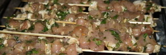 тайские шашлычки из свинины на мангале