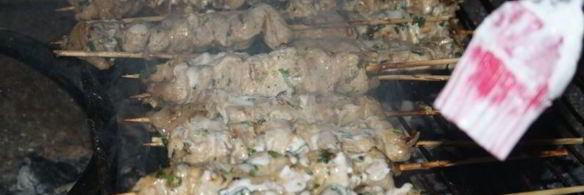 тайские шашлычки из свинины на мангале