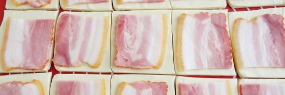 закуска из слоеного теста шашлык