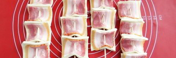 закуска из слоеного теста шашлык