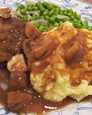 Грибной стейк Салисбури