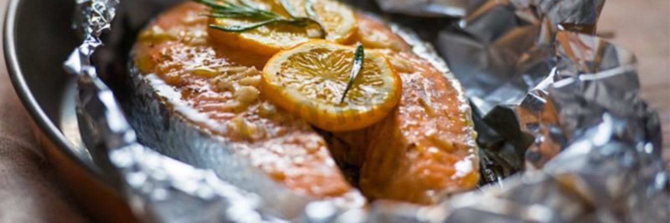 Кижуч стейки в духовке в фольге