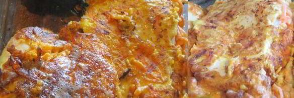 куриные стейки в морковном маринаде