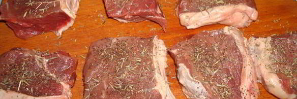 мини стейки на гриле с овощами