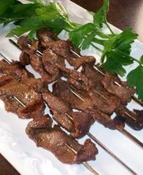 Шашлычки из стейка по-восточному