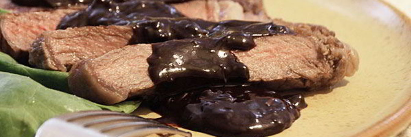 Шоколадный соус к стейку из говядины