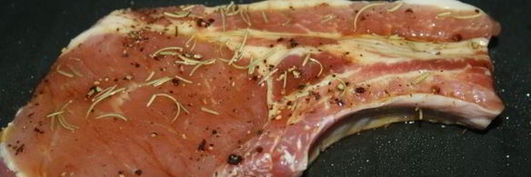 сочный свиной стейк