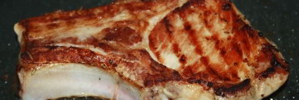 сочный свиной стейк