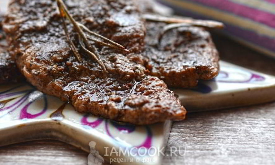 Рецепт стейка из говядины на сковороде