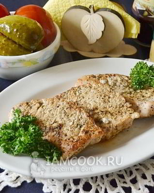 Стейк из индейки на сковороде