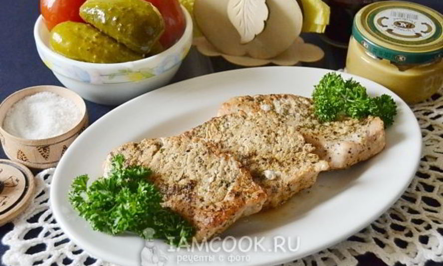 Рецепт стейка из индейки на сковороде