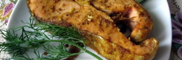 стейк из кеты на пару