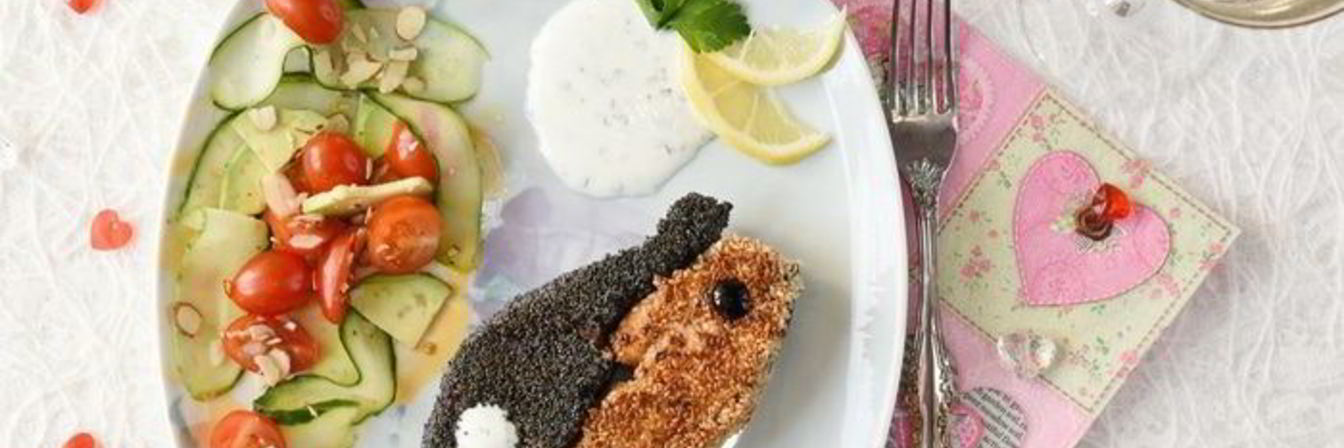 Стейк из семги Инь-Янь