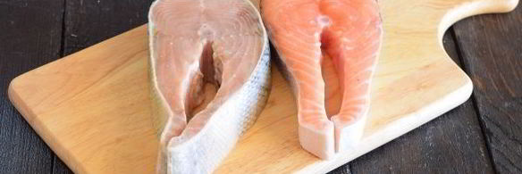 стейк из семги на сковороде