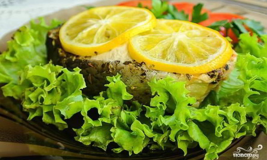 Рецепт стейка из семги в фольге