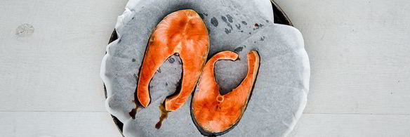 стейк из семги в глазури терияки