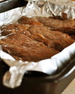 Стейк из свинины в духовке