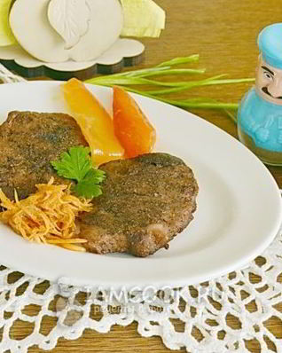 Стейк из свинины в фольге