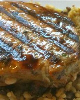 Стейк из тунца с маринадом