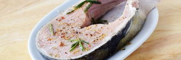 стейк лосося в духовке