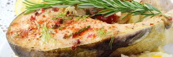 стейк лосося в духовке