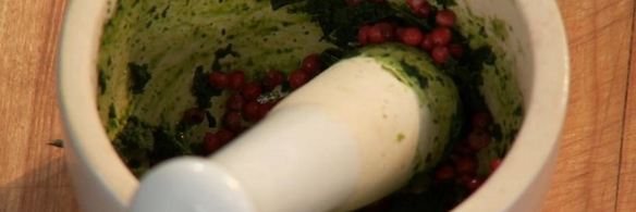 стейк с крабовым мясом и чесночным пюре