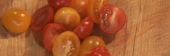 стейк с крабовым мясом и чесночным пюре