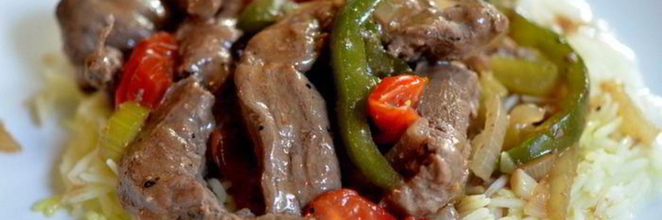 Стейк с перцем