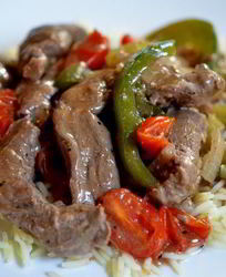 Стейк с перцем