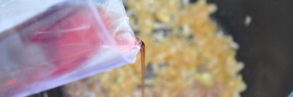 стейк с соусом из красного вина