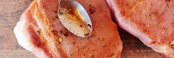 стейк свиной с овощами