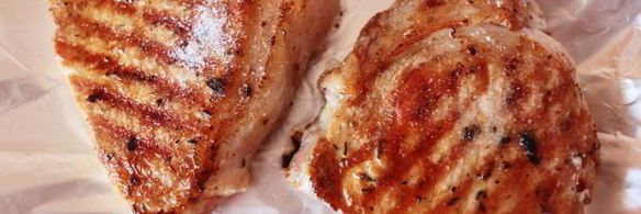 стейк свиной с овощами