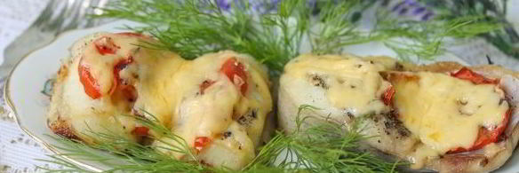 стейки сома, запеченные в духовке