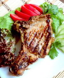 Свиной стейк на гриле