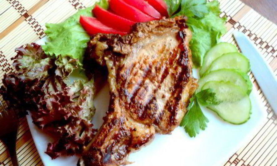 Рецепт свиного стейка на гриле