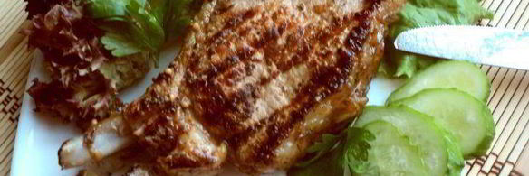 свиной стейк на гриле