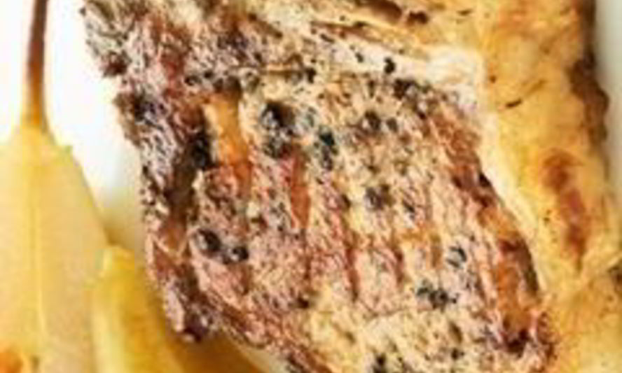 Рецепт свиных стейков с грушами