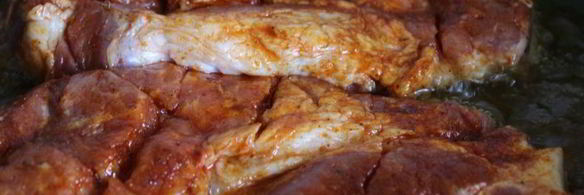 свиные стейки в паприке