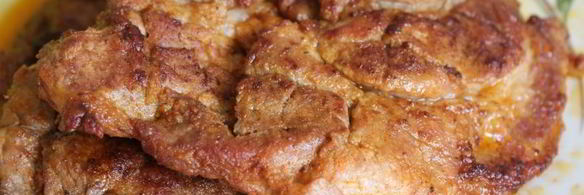 свиные стейки в паприке