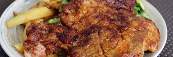 свиные стейки в паприке