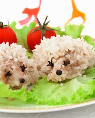 Ежики рисовые тефтели