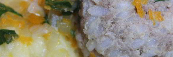 фаршированные перепелиными яйцами тефтели