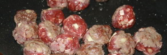 фунчоза с говяжьими тефтельками и овощами