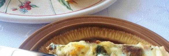 киш с тефтелями, тыквой и сыром дор блю