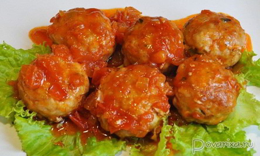 Рецепт острых тефтелек в томатном соусе